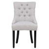 WestinTrends  Upholstered Wingback Button Tufted Dining Chair (Set of 2) - 4 of 4
