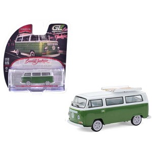 1968 Volkswagen Type II Microbus Green and White "Barrett-Jackson" Series 16 1/64 Diecast Model Cars by Greenlight - 1 of 4