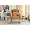 CAVINAS Teddy Upholstered Accent Chair,Modern Rocking Chairs with Wooden Frame and Packet for Bedroom,Reading Room - 2 of 4
