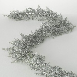 72"L Sullivans Artificial White Bubble Cedar Christmas Garland, Indoor Christmas Decor - 1 of 3