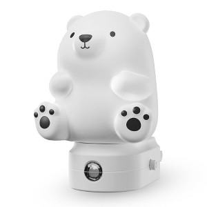 DORESshop 3D Bear Plug-in Night Light for Kids, RGB + 3000K, Dusk to Dawn Sensor, 3 Modes, Nursery and Gift Room Decor - 1 of 4
