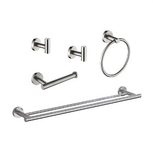 OUTSUPPLY 5 Piece Bathroom Towel Rack Set, Wall-Mounted with Hidden Screws, Multi-Purpose Storage for Bathroom, Bedroom, Kitchen - 1 of 4