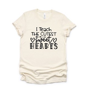 Simply Sage Market Women's I Teach The Cutest Sweet Hearts Short Sleeve Graphic Tee - 1 of 4