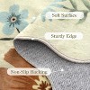 Floral rug (2'x6') for hallway, kitchen rug, ultra-thin soft, non-slip, washable, stain-resistant, bohemian style velvet rug - 2 of 4