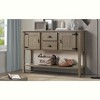Okak Sideboard Cabinet, Bufft Cabinet with 2 Doors and 2 Shelves, Storage Cabinet for Living Room, Dining Room, Kitchen, Rustic - 4 of 4