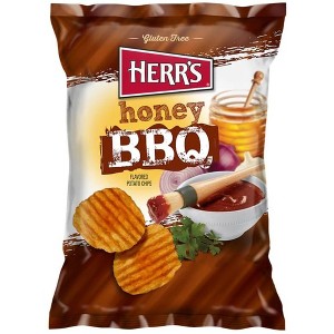 Herr's Honey Bbq Ripple Potato Chips - 2.75 Oz. (Pack of 8) - 1 of 3
