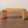 bali & pari Guevara Fluted Rattan Coffee Table Light Honey - 3 of 4