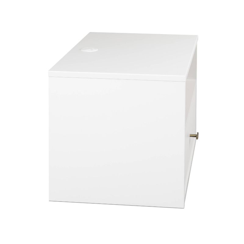 Floating 1 Drawer Nightstand with Open Shelf - Prepac, 6 of 18
