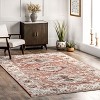Nuloom Deandra Oriental/Persian 4x6 Indoor Area Rug for Living Room Bedroom Dining Room Kitchen, Rust/Ivory - 2 of 4