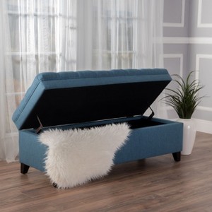 NicBex Polyester Storage Ottoman Bench,Upholstered Storage Ottoman with Button Tufted,Modern Storage Bench for Living Room,Bedroom - 1 of 4