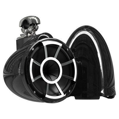 Wet Sounds REV 10 Swivel Clamp Tower Speakers - Black (Pair)