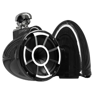 Wet Sounds REV 10 Swivel Clamp Tower Speakers - Black (Pair) - 1 of 4