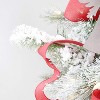 AuldHome Design Flocked Evergreen Greenery Picks, 6pk; Snow Frosted Christmas Decor Floral Stems - 4 of 4