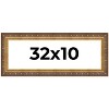 PosterPalooza | Panoramic Museum Gold Picture Frame - UV Acrylic, Foam Board Backing, Hanging Hardware - 2 of 4