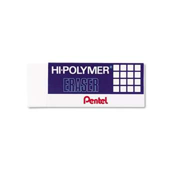 Pentel Hi-Polymer Block Eraser White 3/Pack ZEH10BP3K6