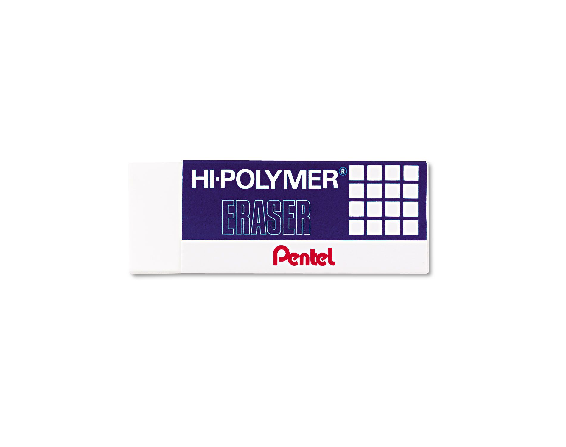 Pentel Hi-Polymer Block Eraser White 3/Pack ZEH10BP3K6
