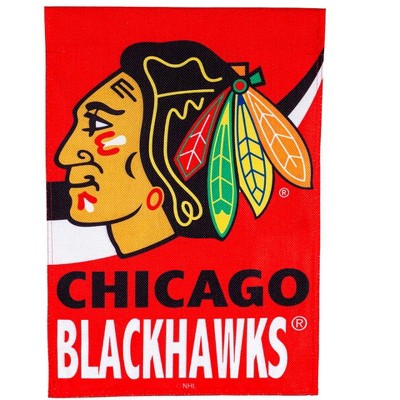 Flag, DS New Burlap, Garden, Chicago Blackhawks