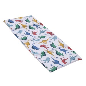NoJo Universal Jurassic World Wild and Free Blue, Green, and Yellow Dinosaur Preschool Nap Pad Sheet - 1 of 4