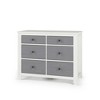 Child Craft Ocean Grove 6 Drawer Dresser for Nursery or Bedroom,  Anti-Tip Kit Included to Prevent Tipping, Non-Toxic, Baby Safe Finish (White/Gray) - 2 of 4