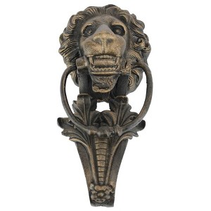 Design Toscano Grande Florentine Lion Authentic Foundry Iron Door Knocker - 1 of 4