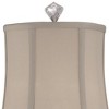 Vienna Full Spectrum Belardo Traditional Buffet Table Lamp 32" Tall Clear Crystal Taupe Bell Shade for Bedroom Living Room Bedside Nightstand Office - 3 of 4