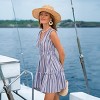 Women's Striped Tiered Sundress with Plunging Neckline - Cupshe - 2 of 4