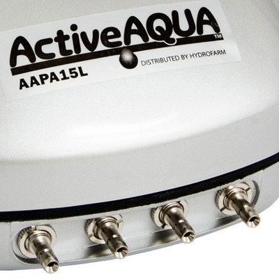 Active Aqua Silver 240 GPH Hydroponic Air Pump with 4 Outlets