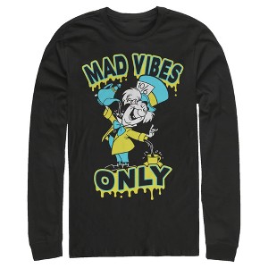 Men's Alice in Wonderland Mad Vibes Only Long Sleeve Shirt - 1 of 4