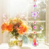 Unique Bargains Sun Catcher for Garden Decor for Indoor Hanging, Silver Tone Transparent Iridescent 1 Pc - 3 of 4