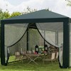 Resenkos Canopy, Outdoor Canopy Tent,10' x 28' Party Tent, Outdoor Wedding Canopy with Removable Sidewalls,Green - 4 of 4