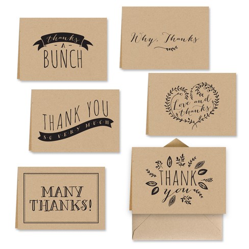  Assorted Thank You Envelope Seals - 1.2 Thank You