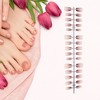 Unique Bargains Gradient Short Coffin Fake Nails 1 Pc - 4 of 4