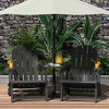 WestinTrends Azura Outdoor HDPE Adirondack Chairs With Connecting Table Tray (Set of 2), Navy Blue - 2 of 4