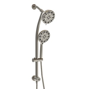 PAGED Multi Function Dual Shower Head Modern Shower System with 8-Function Hand Shower for Bathroom, Restroom - 1 of 4