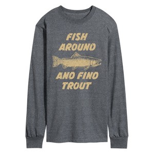 Men's - Instant Message - Fish Around Long Sleeve Graphic T-Shirt - 1 of 4