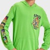 Boys' Teenage Mutant Ninja Turtles Hooded Long Sleeve Graphic T-Shirt - Green - 2 of 4