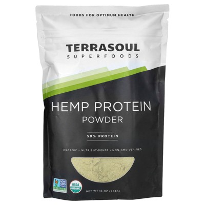 Terrasoul Superfoods Hemp Protein Powder, 16 oz. (454 g)