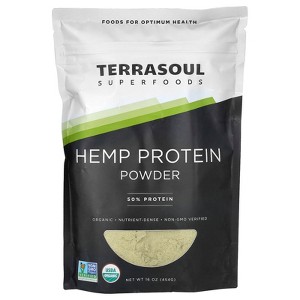 Terrasoul Superfoods Hemp Protein Powder, 16 oz. (454 g) - 1 of 2