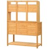 YOOCOZZ Fir Wood Outdoor Potting Bench, Garden Work Table with Hutch, Drawer and Adjustable Shelves - 4 of 4