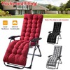 NewHome"71x22 Inch Chaise Lounger Cushion for Recliners, Rocking Chairs, Deck & Sofa Mats, Outdoor Comfort"BlackRedCoffeeGrey&Purple - 4 of 4