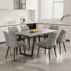 7-Piece Dining Set with Rectangular Table and 6 Chairs for Kitchen, Dining Room - 3 of 4