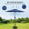 Sevobal Patio Umbrellas Outdoor Patio Market Umbrella with Crank and Tilt, Large Garden Poolside Beach Sunshade Umbrellas, Blue, 63.6"*63.6"*96.46" - 2 of 4