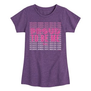 Girls' - Barbie - Proud To Be Me Fitted Short Sleeve Graphic T-Shirt - 1 of 4