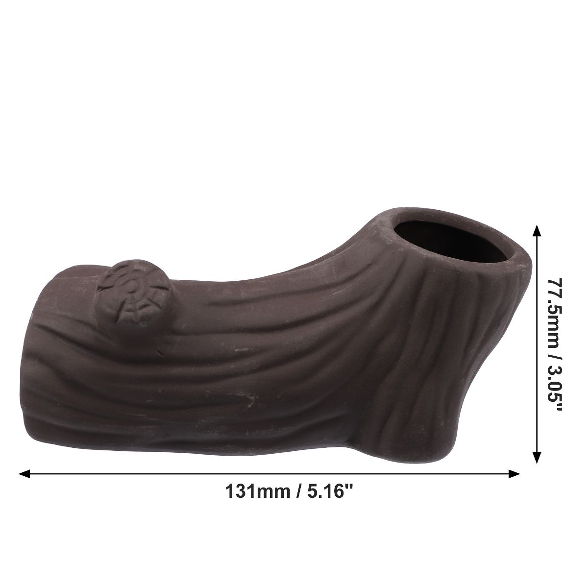 Unique Bargains Ceramic Aquarium Hideaway Rock Cave Fish Tank Decoration Brown 5.16"x3.05"x2.19" - thumbnail 5