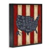 Stupell Industries United States Map on Stripes, 17" x 17" - 3 of 4