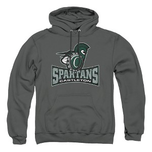 Castleton University Official Distressed Primary Logo Adult Pull-Over Hoodie - 1 of 4