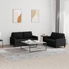 vidaXL Sofa Set with Cushions Sectional Sofa Couch for Living Room Fabric - 2 of 4