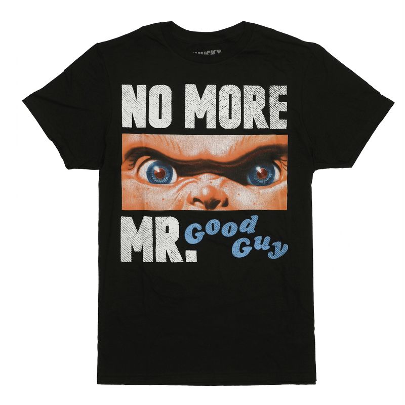 Chucky No More Mr. Good Guy Crew Neck Short Sleeve Men's Black T-shirt, 4 of 7