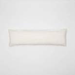 Lumbar Heavyweight Linen Blend Stripe Decorative Throw Pillow - Casaluna™