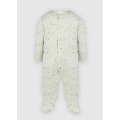 Gender Neutral Elephant Printed Footies - Minhon